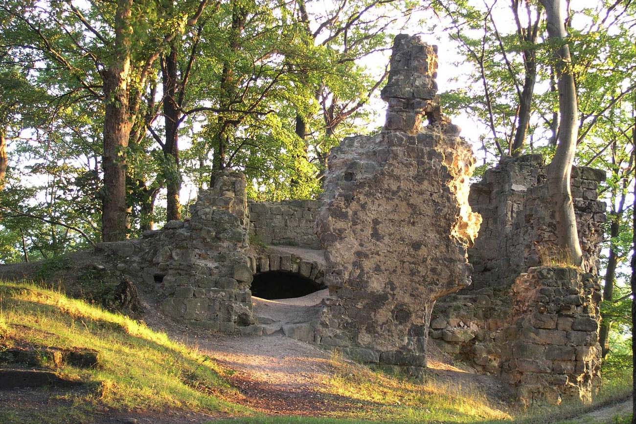 Děvín - zamek - Architektura średniowiecza i starożytności